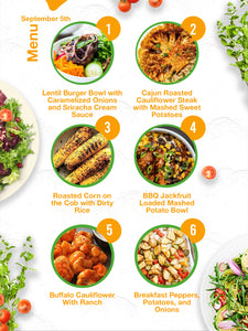 MIX & MATCH 7+1 FREE MEAL WEEKLY PLAN